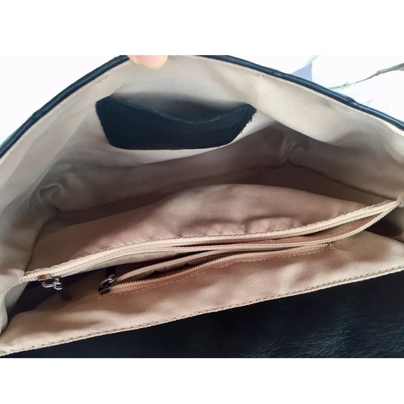 Mario Valentino Black Dora Quilted Leathe Bac - Picture 7 of 8